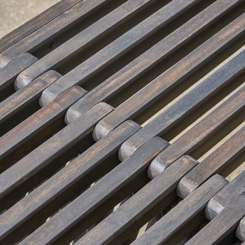 Metropol Outdoor Acacia Wood Bench by Christopher Knight Home