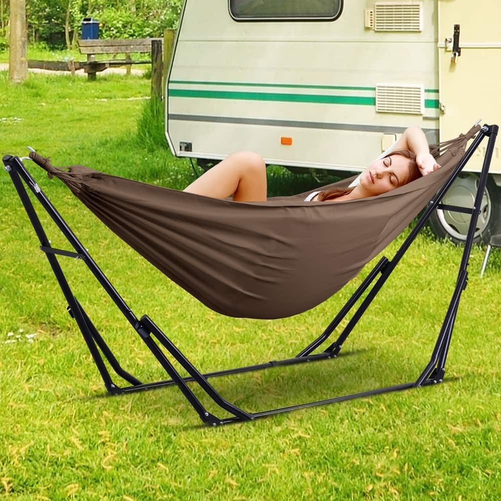 2 in 1 Hammocks Portable Convertible Hammock Swing Chair with Steel Stand