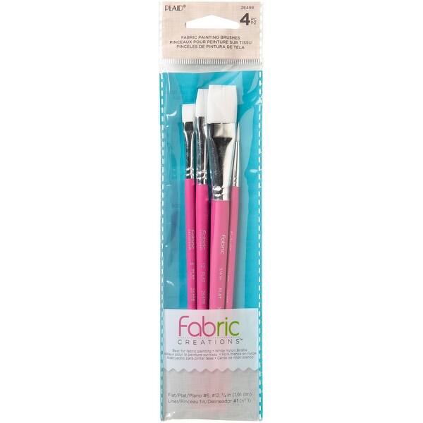 Shop Fabric Creations Tools Fabric Paint Brush Set 4 Pkg Flats