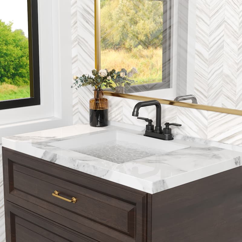 4 in. Centerset 2-Handle High-Arc Bathroom Faucet