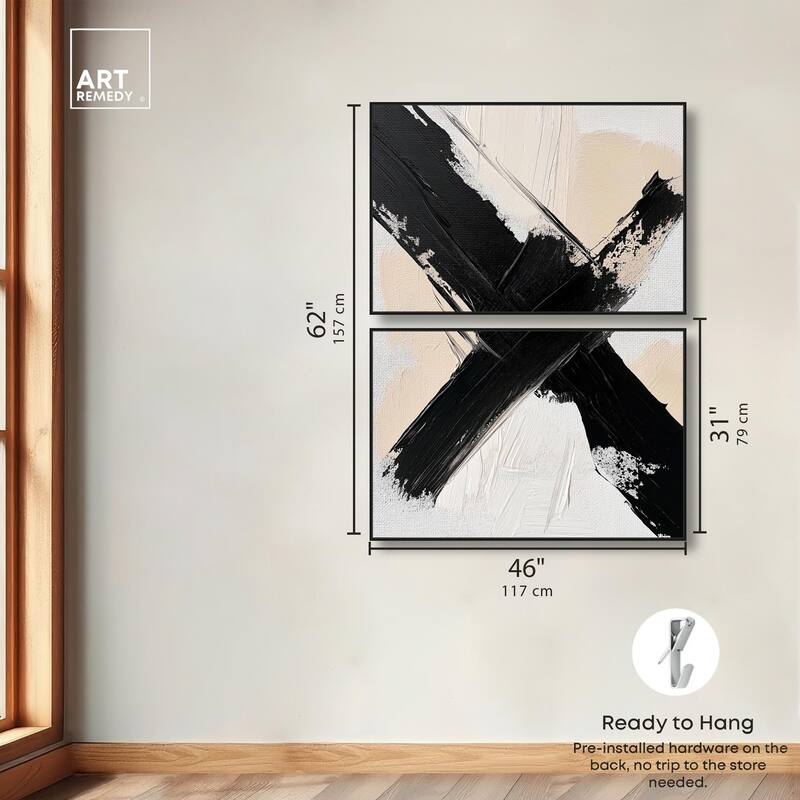Graphic Impact I Canvas Set of 2 by Art Remedy