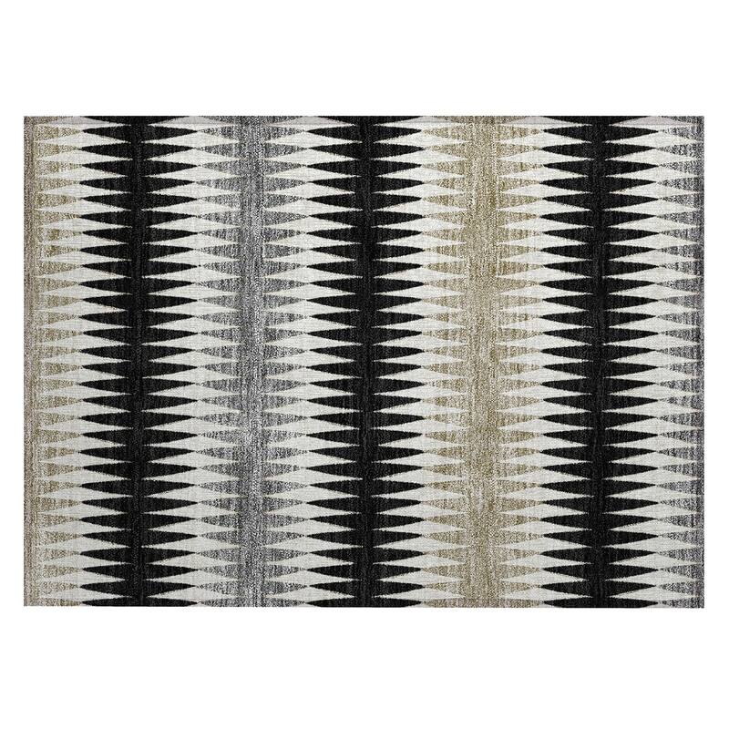 Machine Washable Indoor/ Outdoor Chantille Contemporary Rug