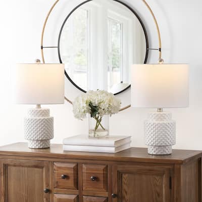 SAFAVIEH Lighting Sonter 21-inch LED Table Lamp (Set of 2). - 12" W x 12" L x 21" H