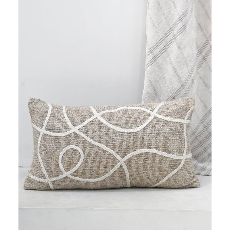 Vibhsa Linden Street Embroidered Decorative Pillow, 14" x 24"