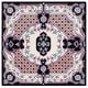 preview thumbnail 109 of 118, SAFAVIEH Handmade Bellagio Fronnie Oriental Medallion Wool Rug 5' Square - Ivory/Black - Square