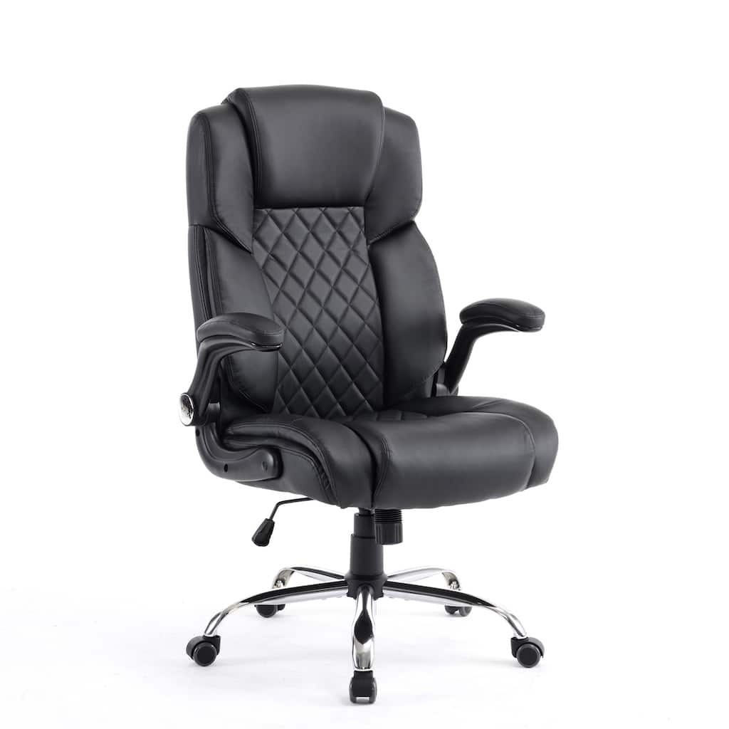 GENESIS Office Chair Rolling Desk Chair w/ Adjustable Armrest, Black - N/A