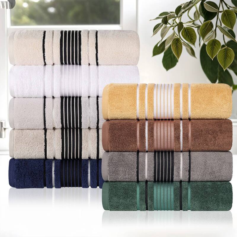 Superior Sadie Zero Twist Cotton Solid and Floral Bath Sheet Set of 2