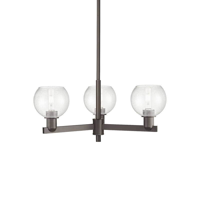 Innovations Lighting 716-3CR-10-28 Athens Chandelier Athens 3 Light - Oil Rubbed Bronze / Seedy