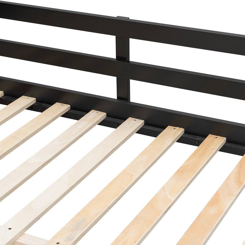 Full Size Gaming Loft Bed with RGB Desk & LED Lights - Heavy Duty Esports Bunk Bed with USB Ports, Cable Management for Gamers