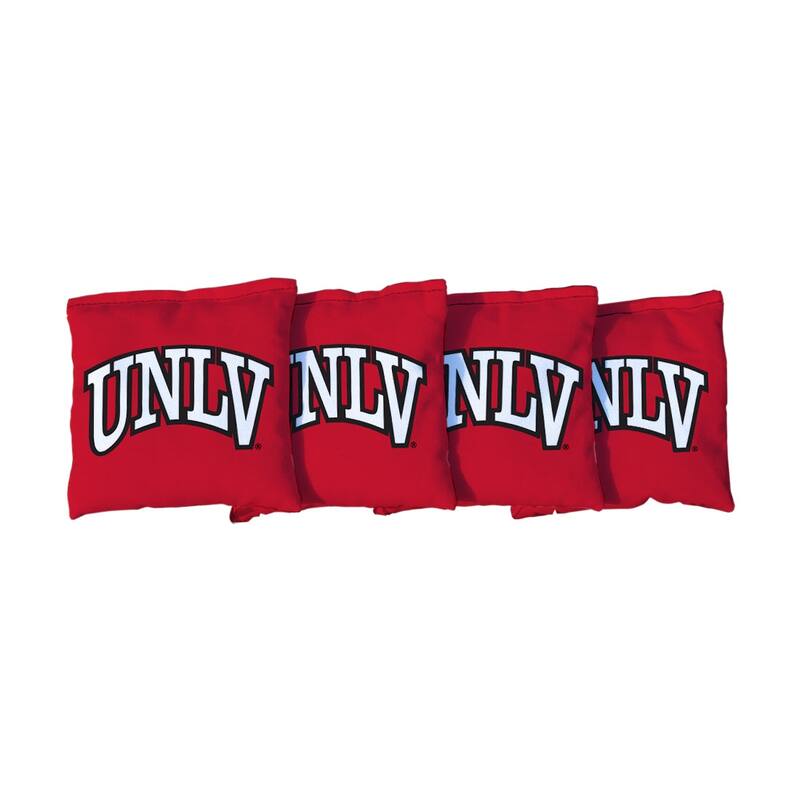 Unlv Rebels Red Cornhole Bags - Corn Filled