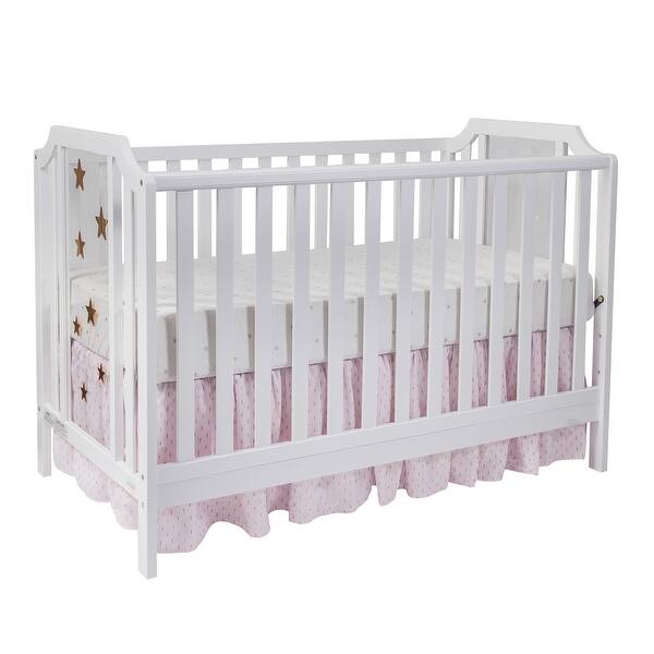 slide 2 of 8, Classic White 3-in-1 Convertible Island Crib,Versatile and Stylish White