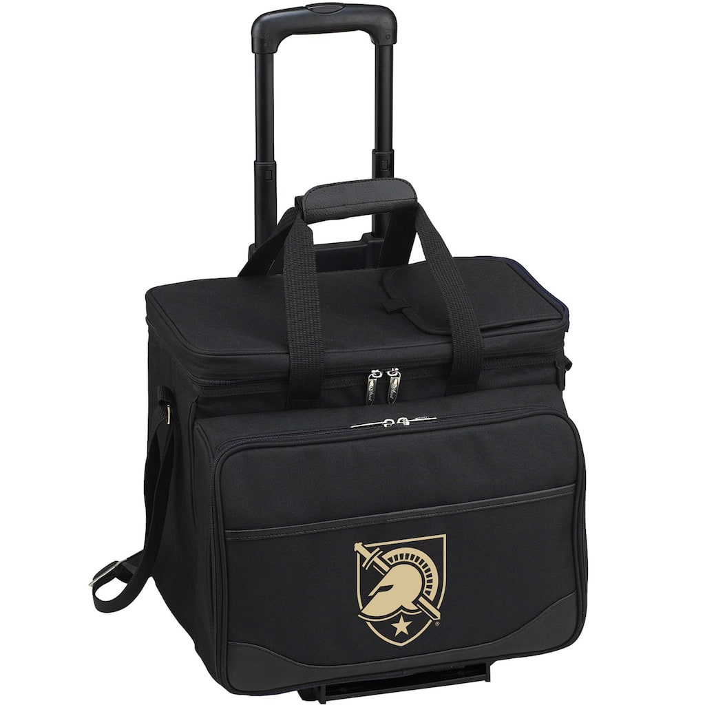 NCAA Army Black Knights Insulated Equipped Picnic Cooler for Four on Wheels