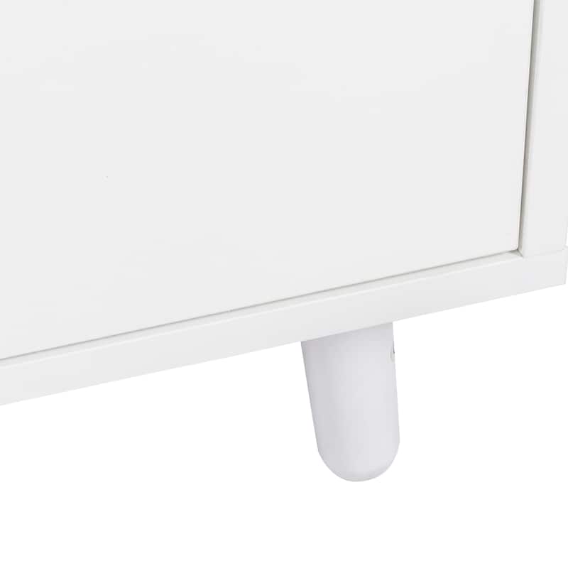 GDF Studio - Luttrell Modern 74.80" Tall Freestanding Kitchen Hutch Cabinet with Drawers and Microwave Shelf