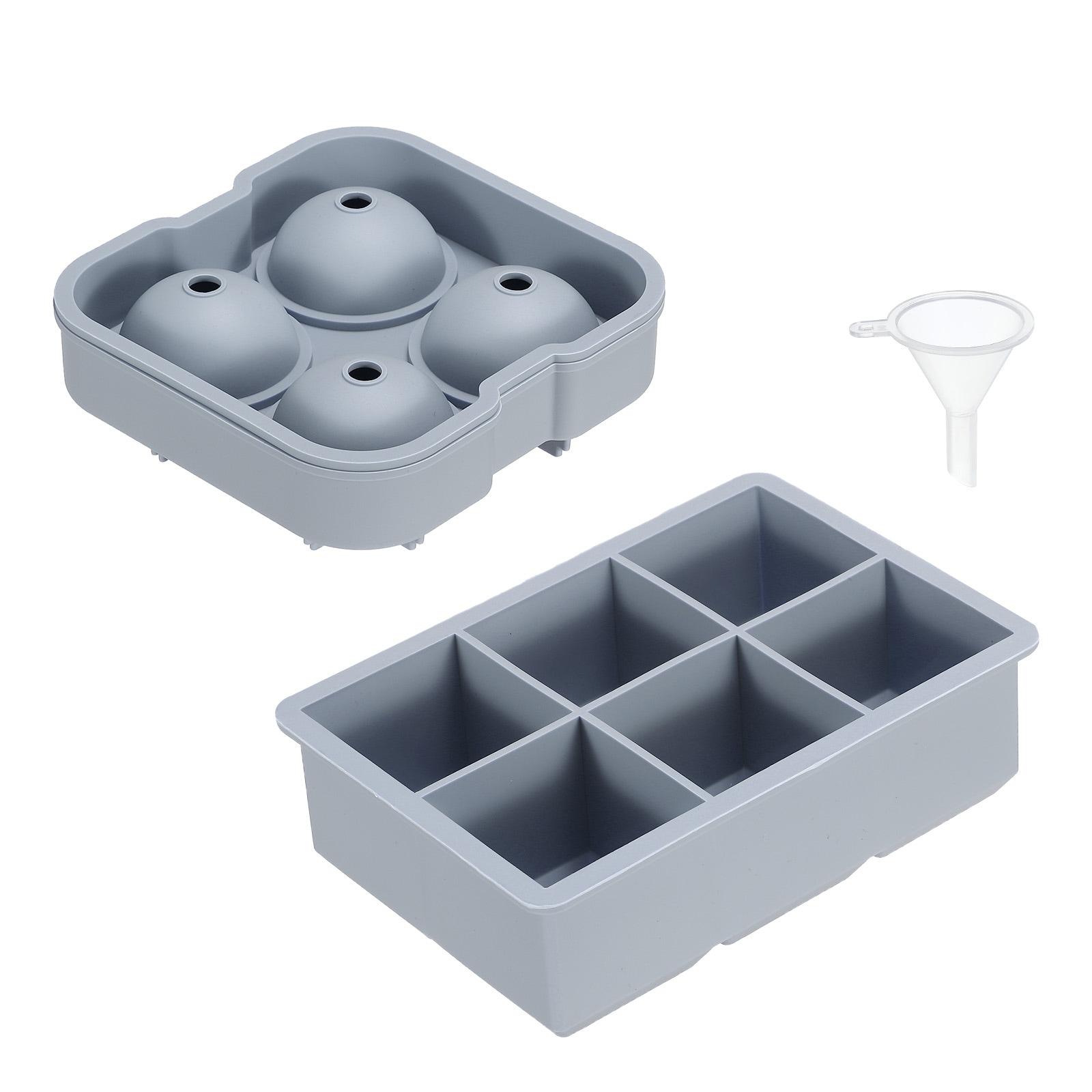 11 Blue Grids Ice Cube Tray with Lid, Ice Trays Ice Maker for