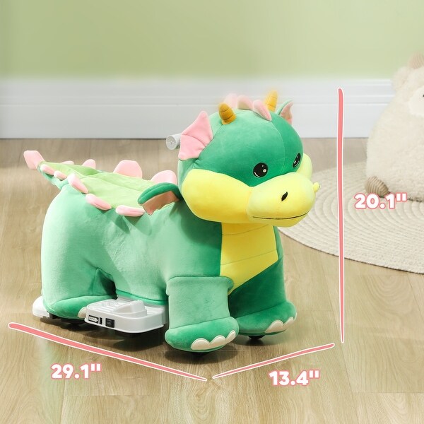 Triceratops 6v plush ride on cheap