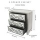 preview thumbnail 11 of 28, Silver Orchid Fonda Glam Mirrored Cutout 3-drawer Chest