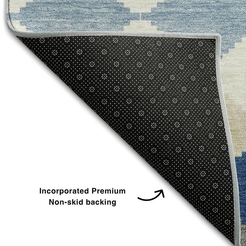 Premium Washable Super Soft Diamond Modern Mayfield Rug