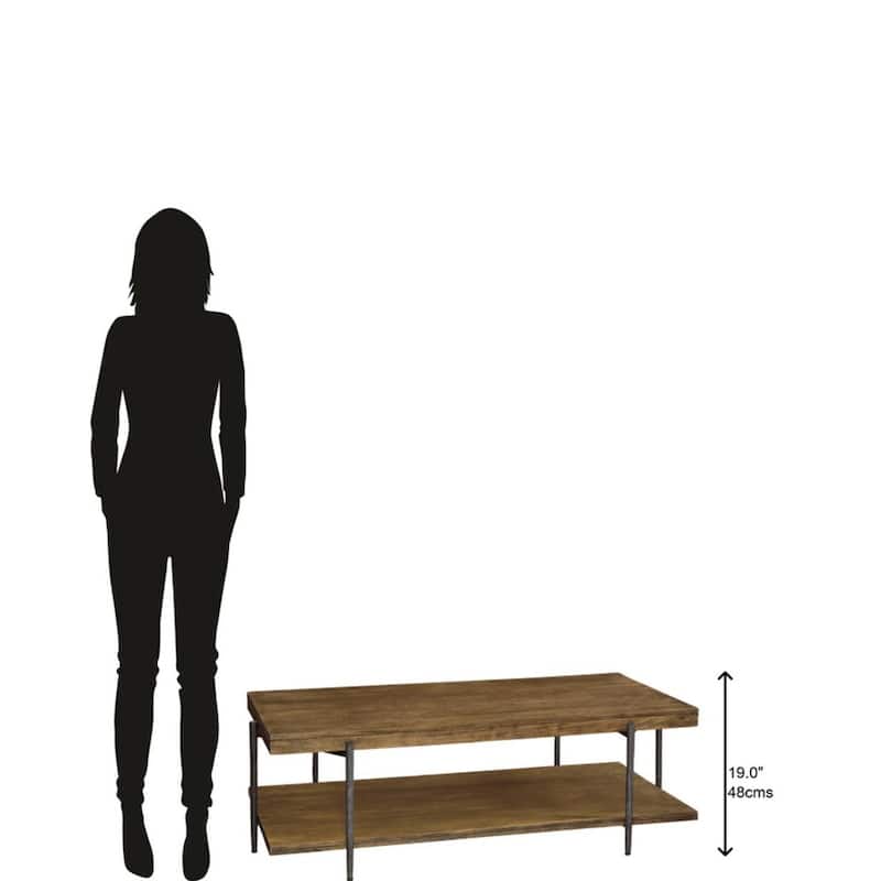 Hekman Furniture Bedford Park 2-shelf Solid Wood Coffee Table