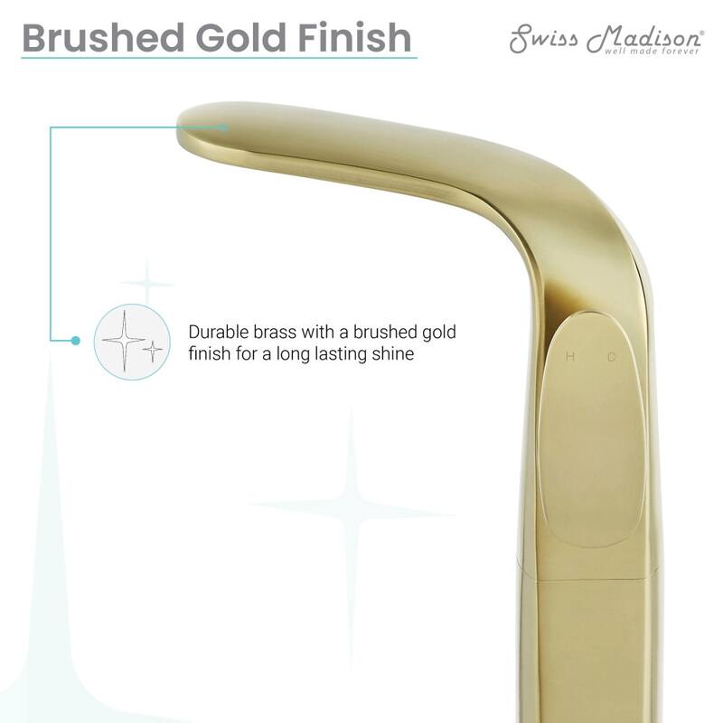 Chateau Single Hole Single-Handle High Arc Bathroom Faucet