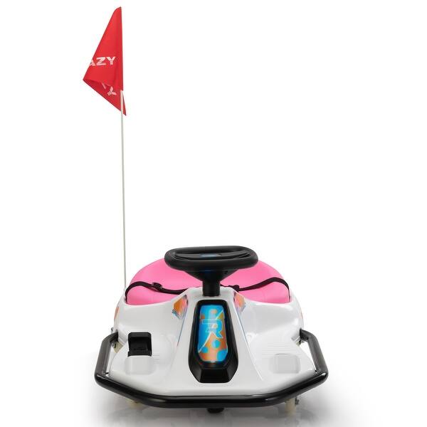 slide 2 of 10, Toddler Ride on Car - White+Pink White+Pink