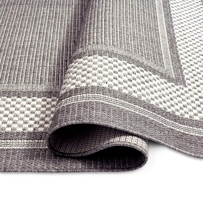 Home Dynamix Tripoli Julie Modern Border Indoor/Outdoor Area Rug