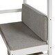 preview thumbnail 5 of 7, White Twin Size Solid Wood Loft Bed with Convertible Desk and 2 Drawer, Full-Length Guardrails, Cushion Sets Included