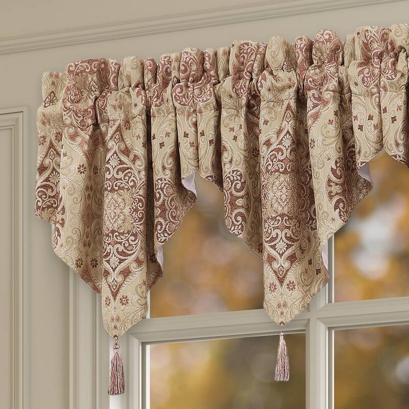 J. Queen New York Weston Terracotta Window Ascot Valance