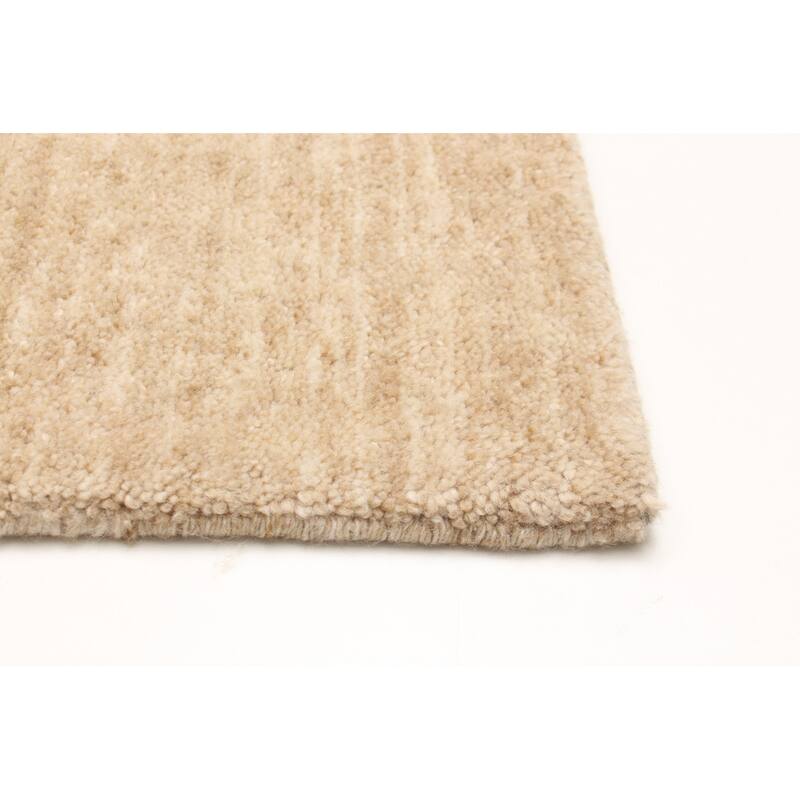 ECARPETGALLERY Hand Loomed Kashkuli Gabbeh Beige Wool Rug - 5' 1" x 8'
