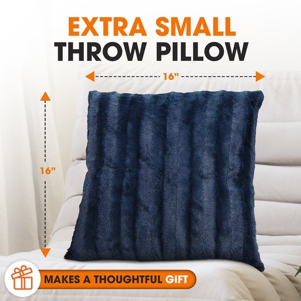 dimension image slide 39 of 59, Cheer Collection Decorative Throw Pillows for Couch & Bed (Set of 2)
