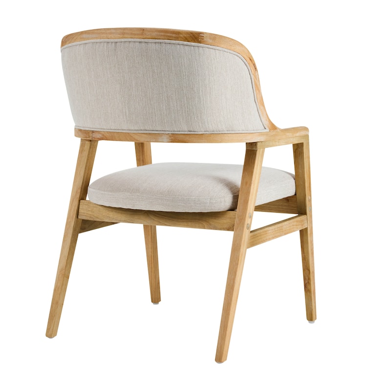 Christopher Knight Home - Harlowe Mid-Century Modern Upholstered Dining Chairs Set of 2 with Solid Ruberwood Legs