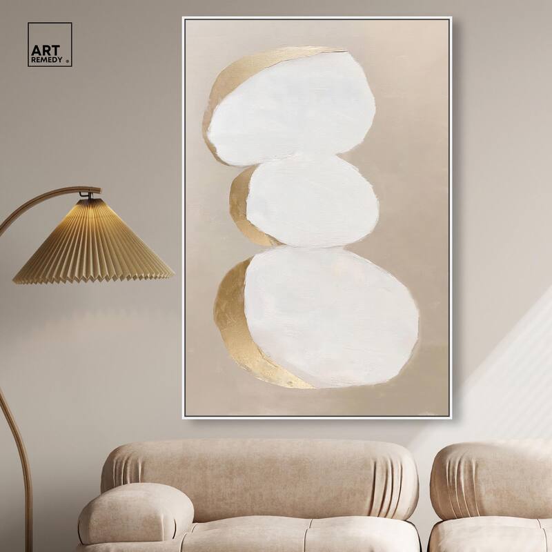 Stacked Stones I Canvas by Art Remedy
