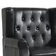 preview thumbnail 11 of 27, Set of 2 Vegan Leather Upholstered Button Tufted Accent Chair