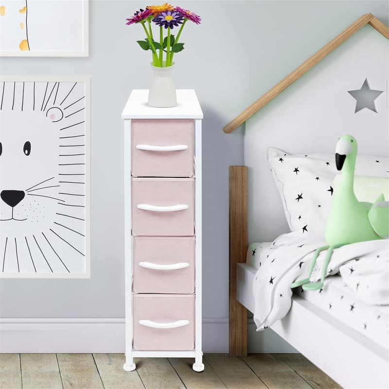 Narrow Dresser with 4 Drawers