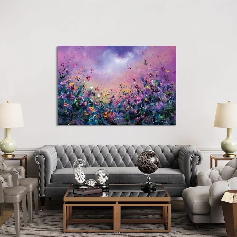 iCanvas "Rainbow Meadow" by Jaanika Talts Canvas Print