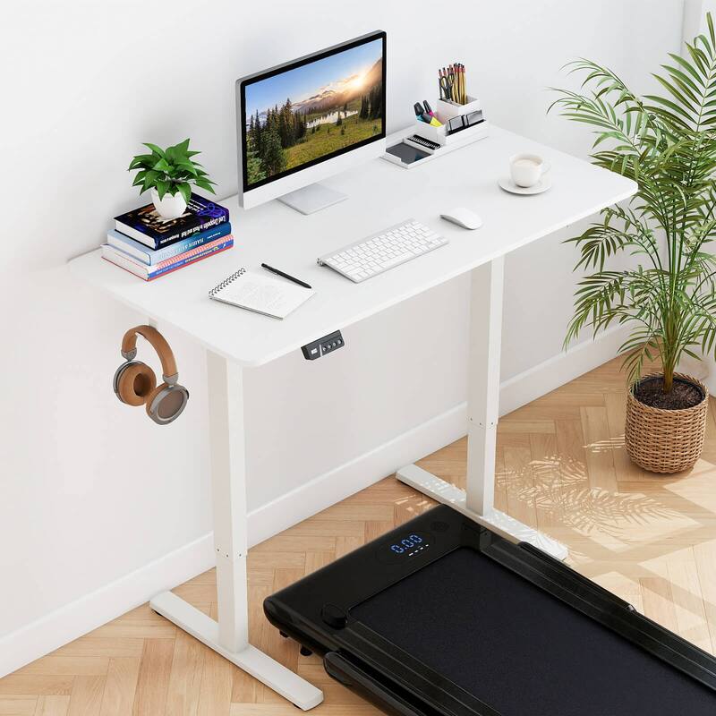 Costway 48” x 24” Electric Standing Desk with LED Display 2 Memory