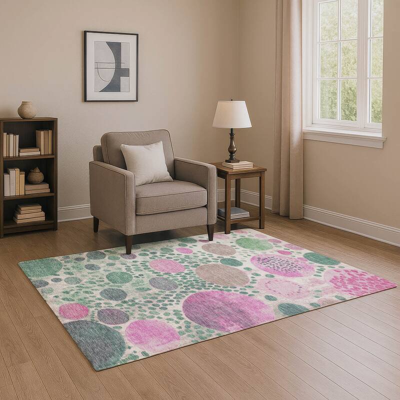 Premium Washable Super Soft Mayfield Rug - Green - 3' x 5'