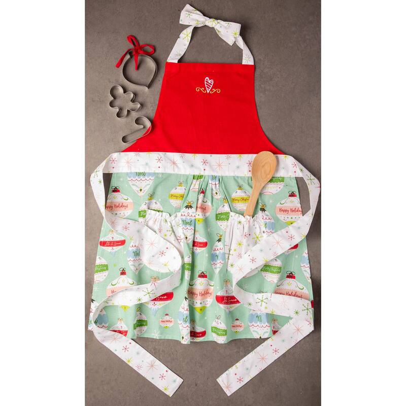 Design Imports Christmas Plaid Chef Kitchen Apron