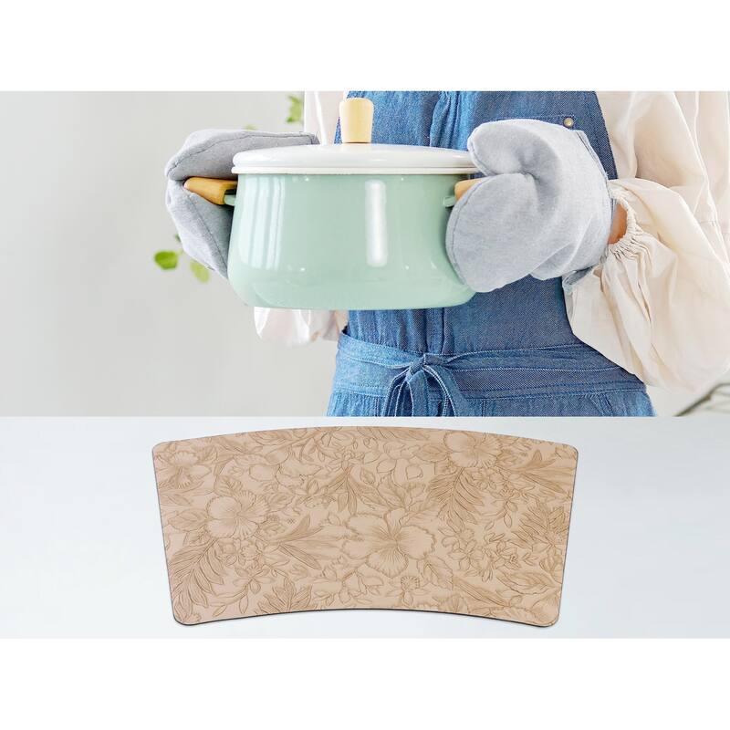 Set of 6 Place Mat, Faux Leather Placemats for Kitchen Dining Table Decor, Table Placemats Wipeable Table Mat - 19*12in