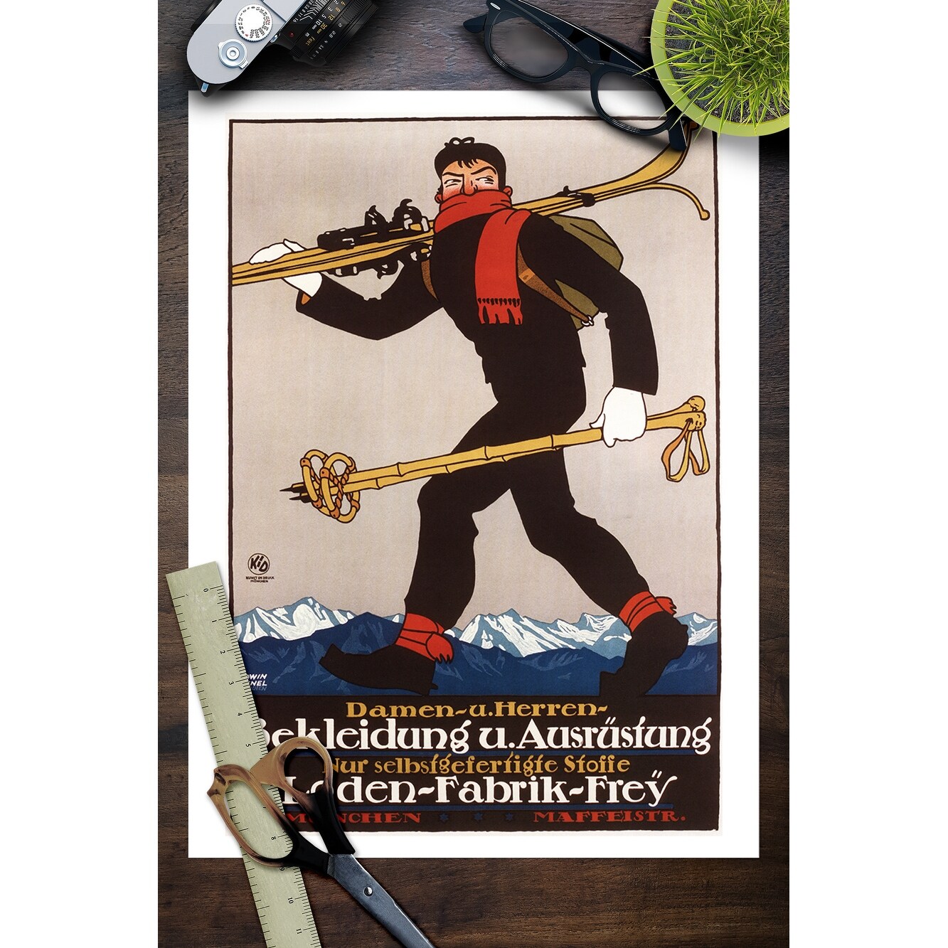 Shop Loden Ski Clothing Advertisement Art Print Multiple Sizes