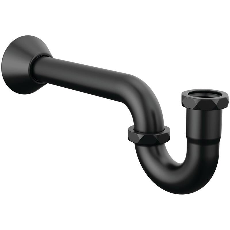 Delta DT031141 P-Trap with Escutcheon - Matte Black