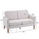 Linen Solid Wood Legs Loveseat