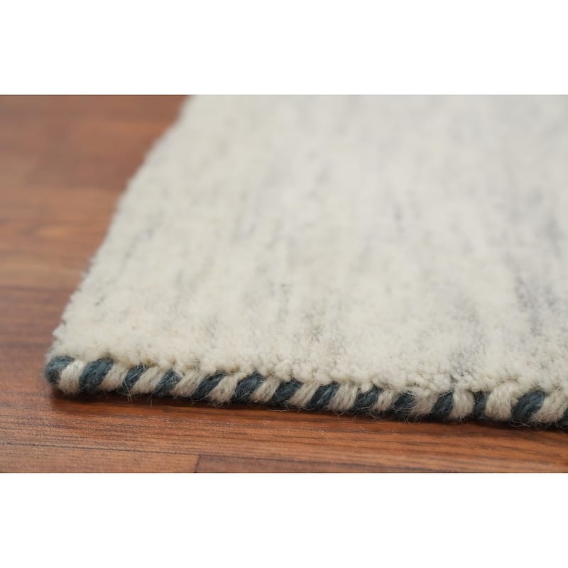 Hand Knotted Oriental 100% Wool Carpet Tribal Animal Pictorial Beige & Ivories Gabbeh Area Rug - 7' 10'' X 5' 1''