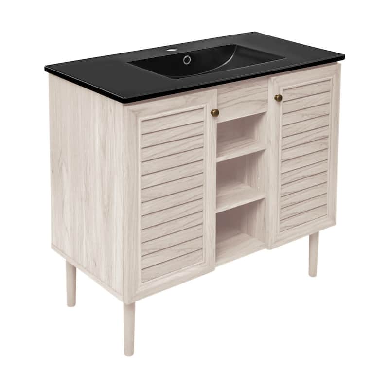 Swiss Madison SM-BV6202 Bron 37" Free Standing Single Basin Vanity Set