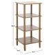 preview thumbnail 23 of 38, SAFAVIEH Home Dilyn 4 Tier Shelving Unit - 16" W x 16" D x 36" H