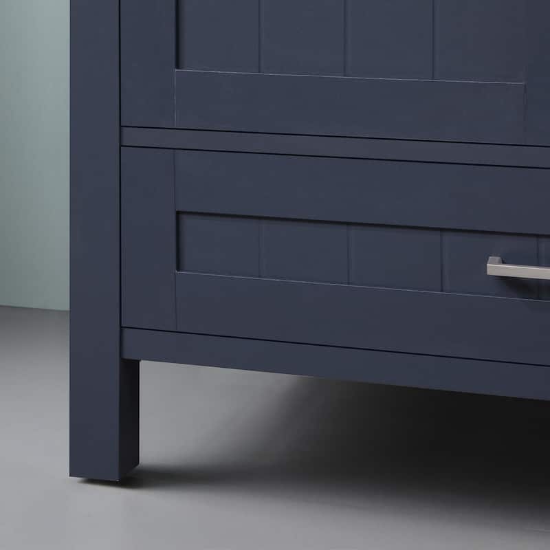 Ove Decors Kansas 36 in. Single Sink Bathroom Vanity in Midnight Blue
