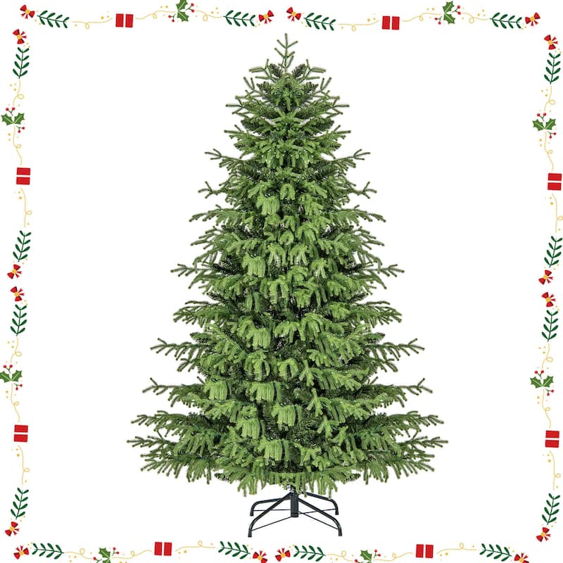 Costway 6/7/8 FT Artificial Christmas Tree with 270 LED Lights, 746 - See Details