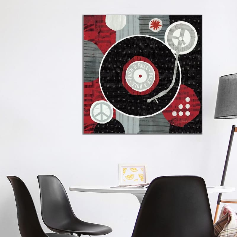 iCanvas "Rock 'n Roll Album" by Michael Mullan Canvas Print - 37x37x1.5