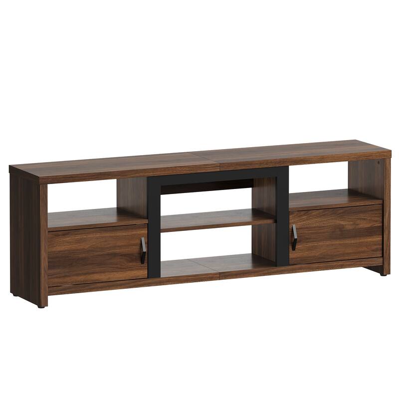 70" TV Stand Modern Entertaintment Center TV Console for 75" TVs with LED Lights - 71 inches