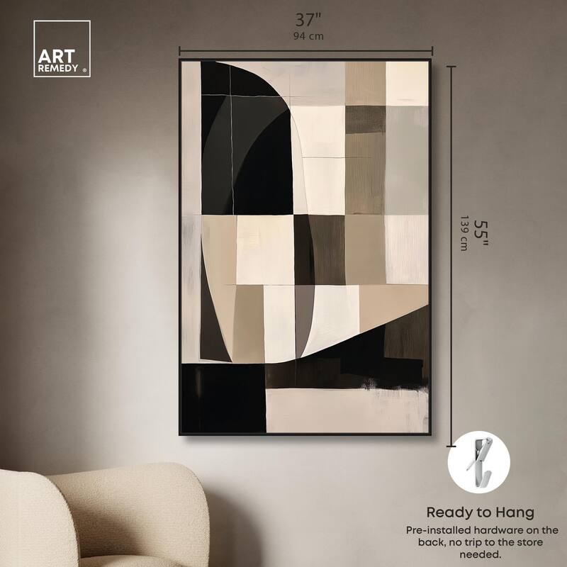 Modern Shapes II Canvas by Art Remedy