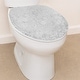 preview thumbnail 162 of 189, Home Weavers Waterford Collection Cotton Toilet Lid Rug | Elastic Fit | Fit Most Standard Toilet Lid | 18"x18" Light Gray